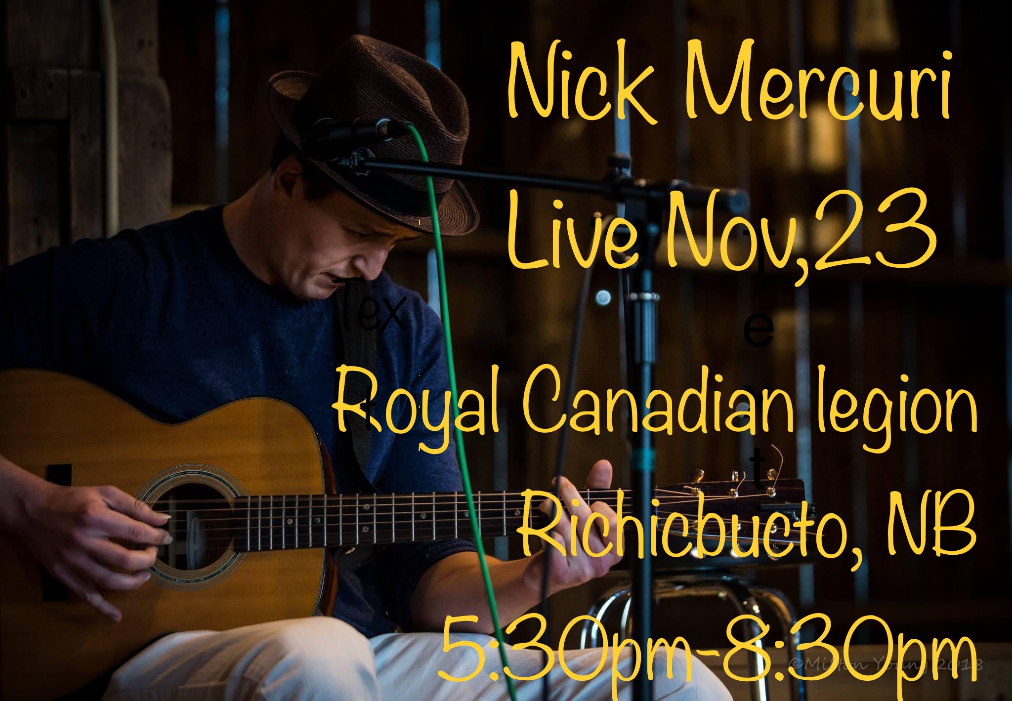 Nick Mercuri Live at The Royal Canadian Legion