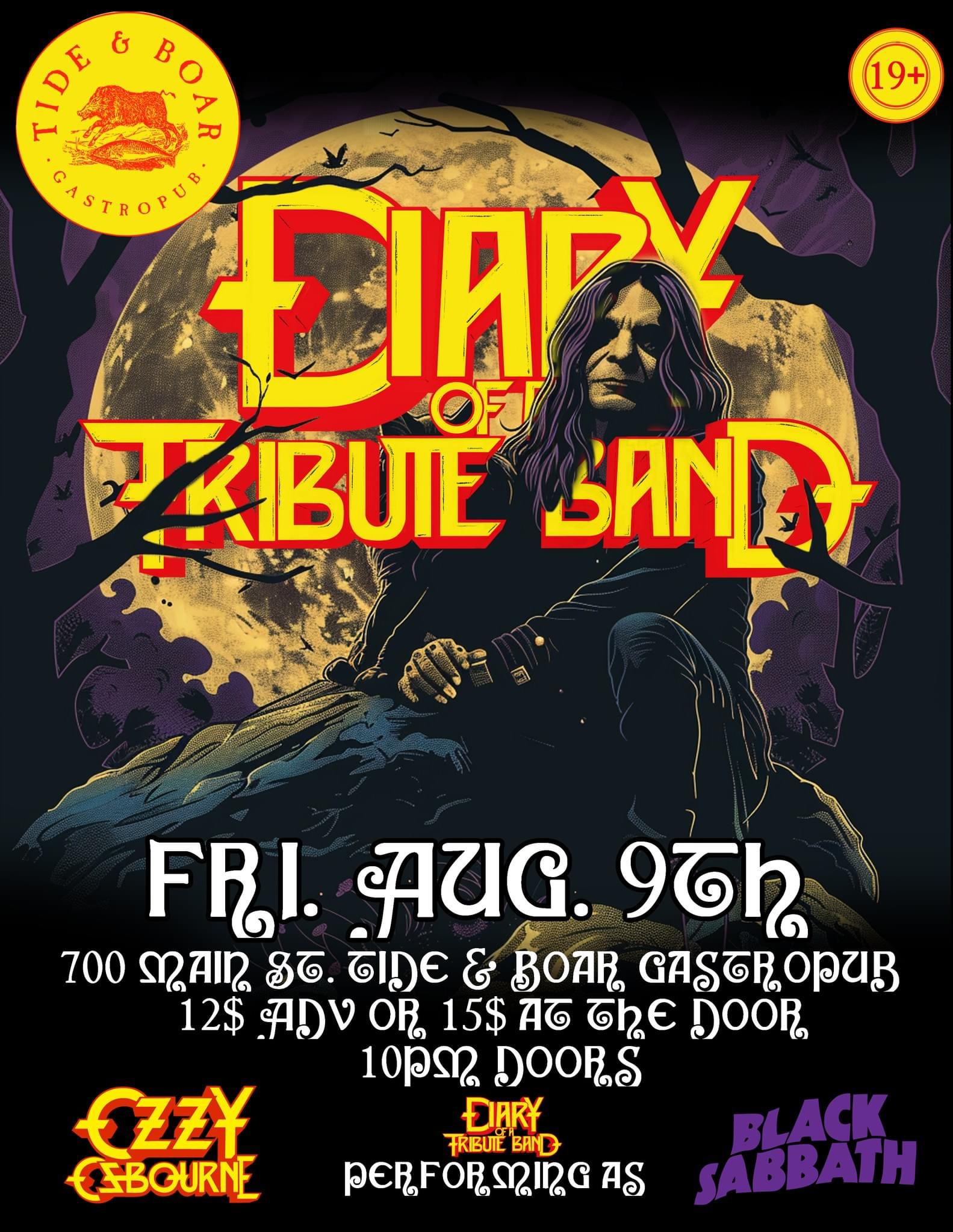 Ozzy Osbourne / Black Sabbath Tribute @ Tide & Boar Gastropub