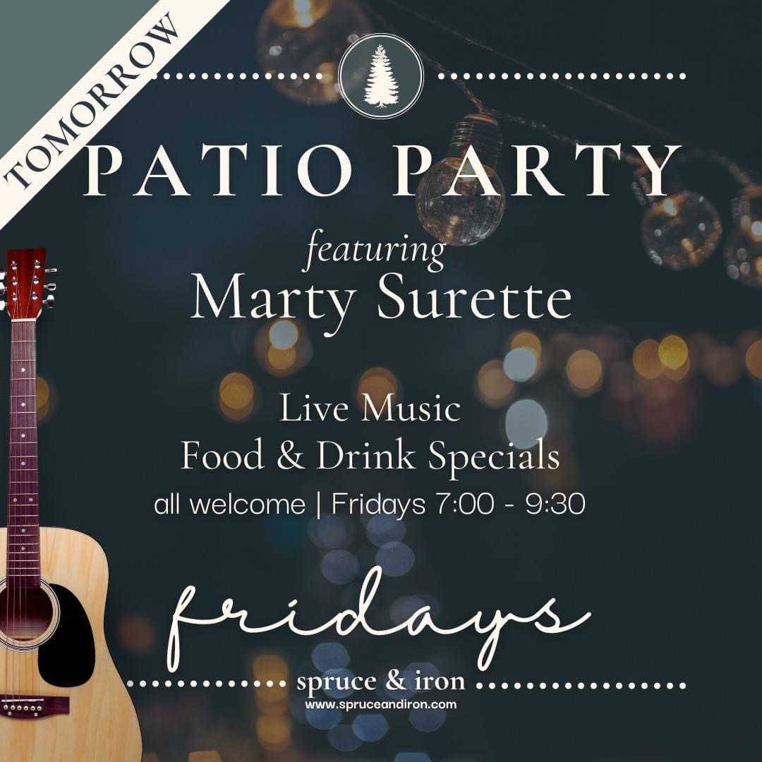 Marty Surette | Spruce & Iron Events Presents: Patio Party at Moncton Golf Club