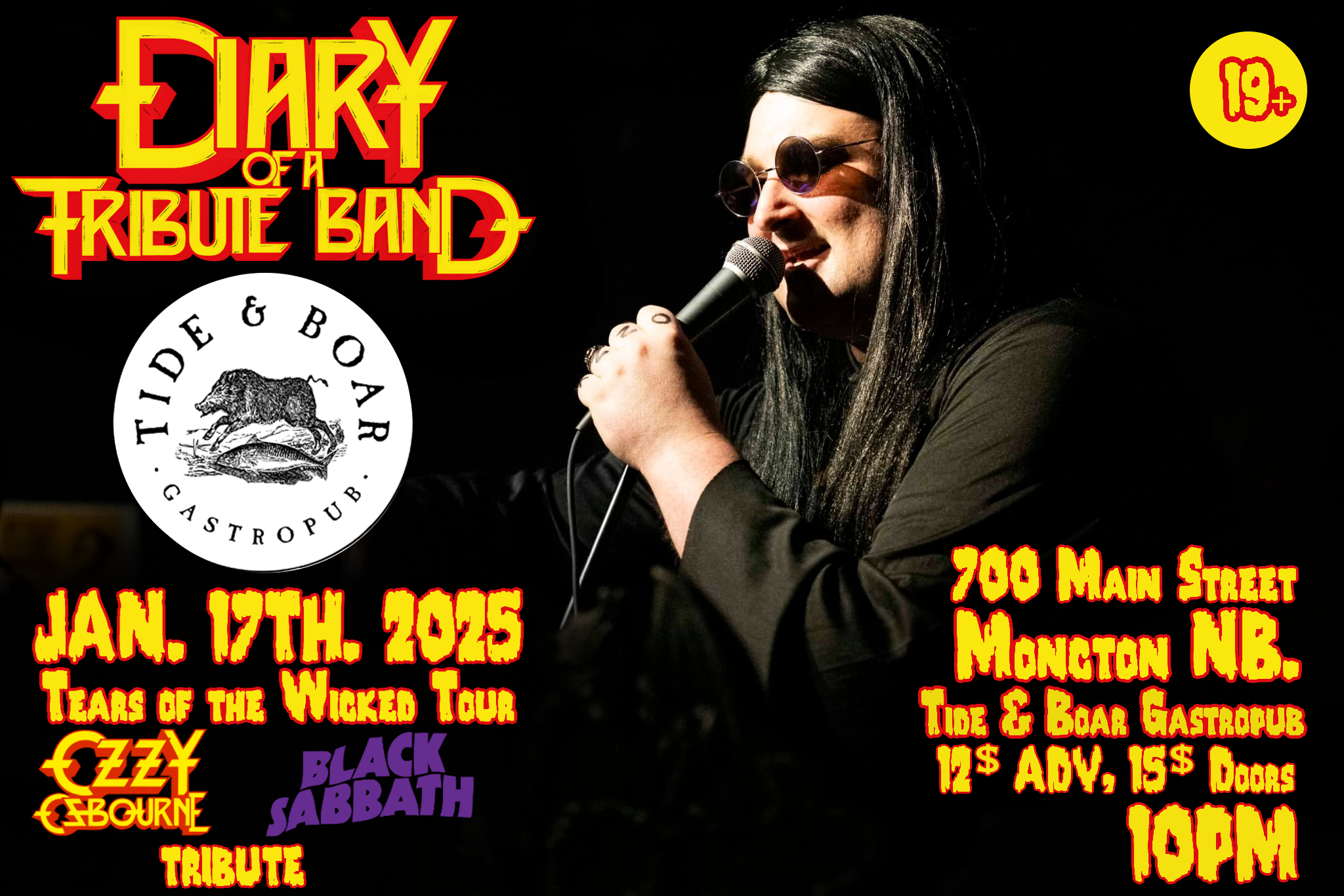 Ozzy / Black Sabbath Tribute @ Tide and Boar