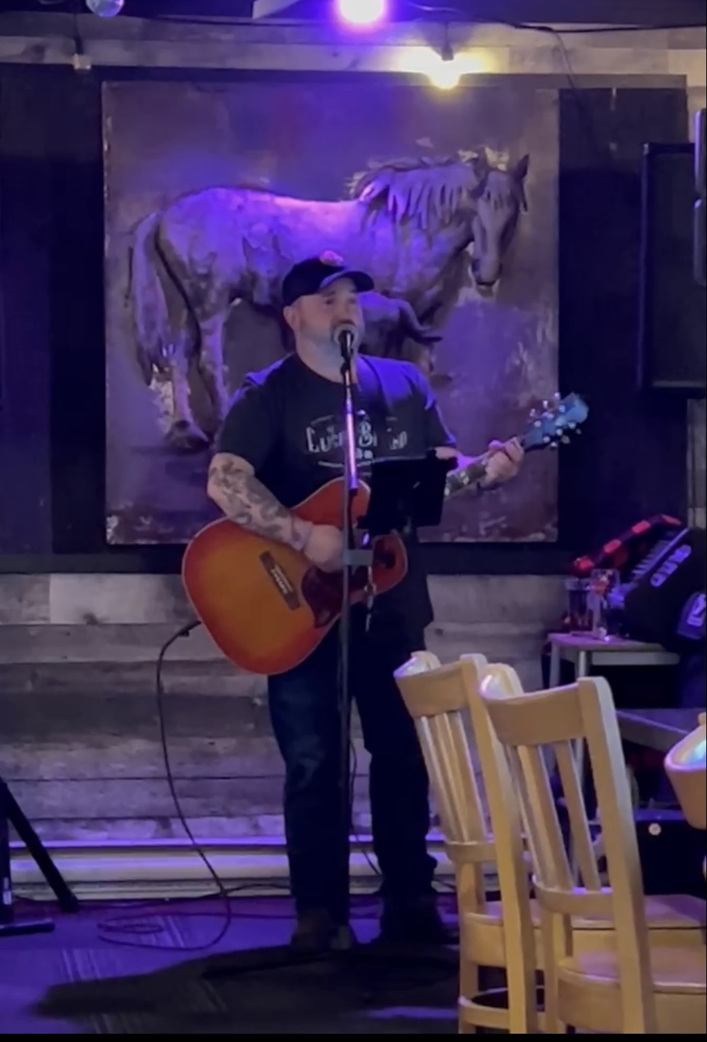 Daryn Hudson live at the Moncton dart club Friday night